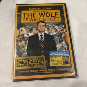 The Wolf of Wall Street DVD Leonardo‎ DiCaprio Martin Scorsese Golden NEW SEALED